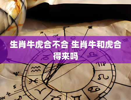 生肖牛虎合不合 生肖牛和虎合得来吗