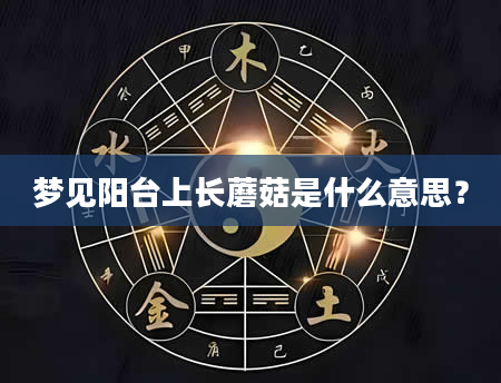 梦见阳台上长蘑菇是什么意思？
