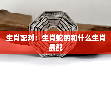 生肖配对：生肖蛇的和什么生肖最配