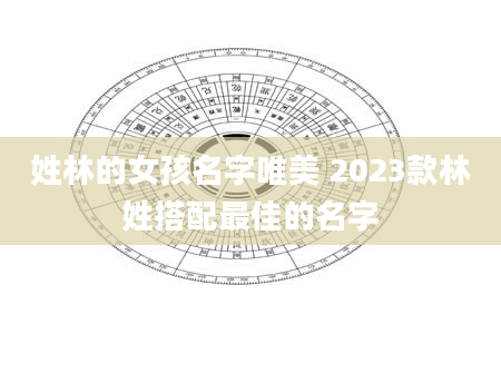 姓林的女孩名字唯美 2023款林姓搭配最佳的名字