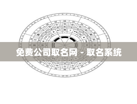 免费公司取名网 - 取名系统