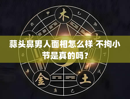 蒜头鼻男人面相怎么样 不拘小节是真的吗？