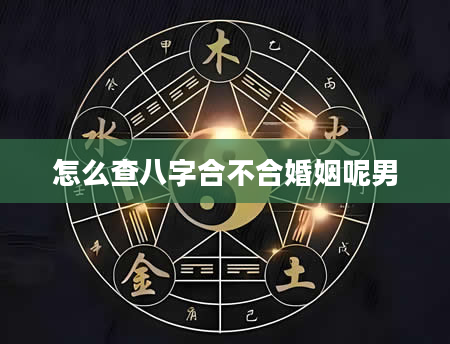 怎么查八字合不合婚姻呢男