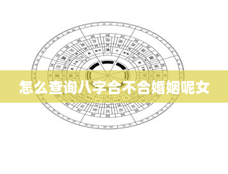 怎么查询八字合不合婚姻呢女