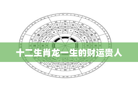 十二生肖龙一生的财运贵人