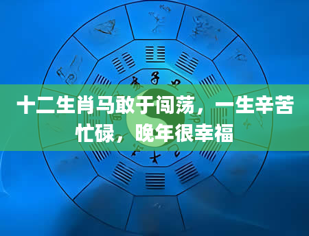 十二生肖马敢于闯荡，一生辛苦忙碌，晚年很幸福