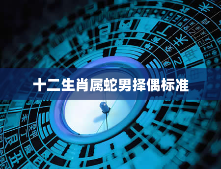 十二生肖属蛇男择偶标准