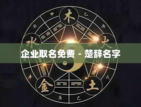 企业取名免费 - 楚辞名字