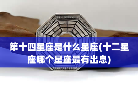第十四星座是什么星座(十二星座哪个星座最有出息)