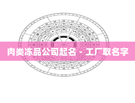 肉类冻品公司起名 - 工厂取名字