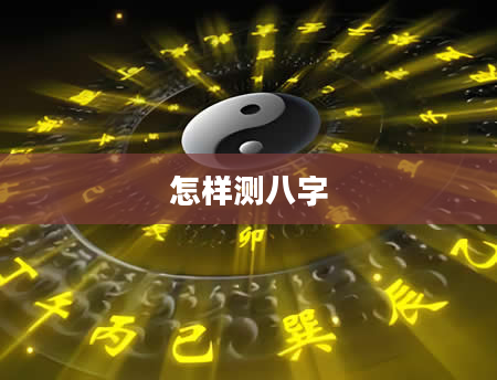 怎样测八字
