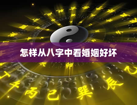 怎样从八字中看婚姻好坏