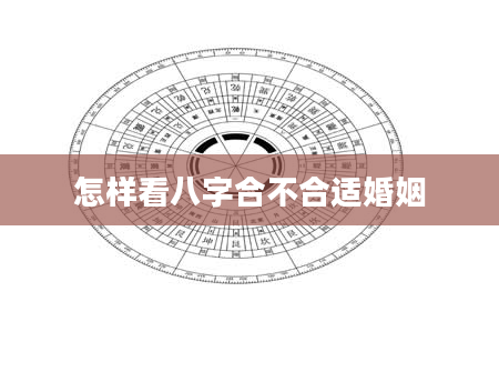 怎样看八字合不合适婚姻