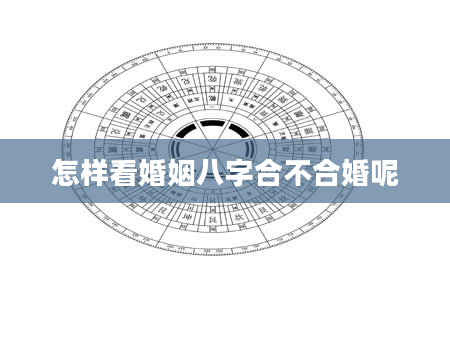 怎样看婚姻八字合不合婚呢