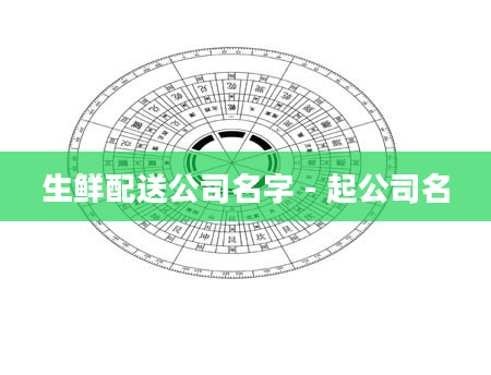 生鲜配送公司名字 - 起公司名