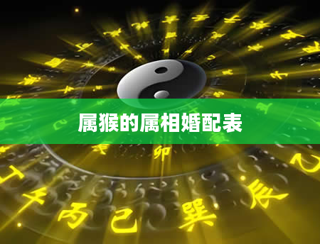 属猴的属相婚配表