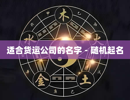 适合货运公司的名字 - 随机起名