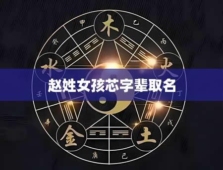 赵姓女孩芯字辈取名