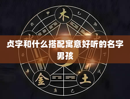 贞字和什么搭配寓意好听的名字男孩