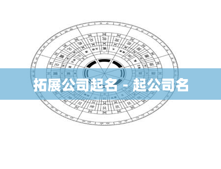 拓展公司起名 - 起公司名