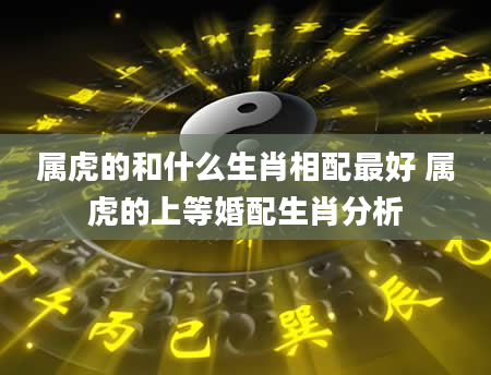 属虎的和什么生肖相配最好 属虎的上等婚配生肖分析