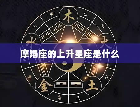 摩羯座的上升星座是什么