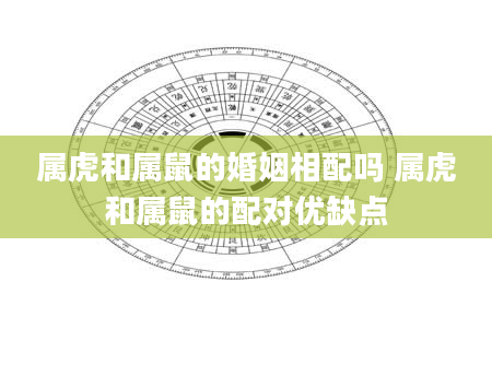 属虎和属鼠的婚姻相配吗 属虎和属鼠的配对优缺点