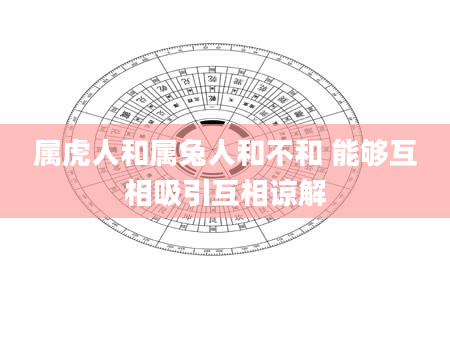 属虎人和属兔人和不和 能够互相吸引互相谅解