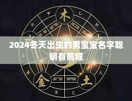 2024冬天出生的男宝宝名字聪明有前程