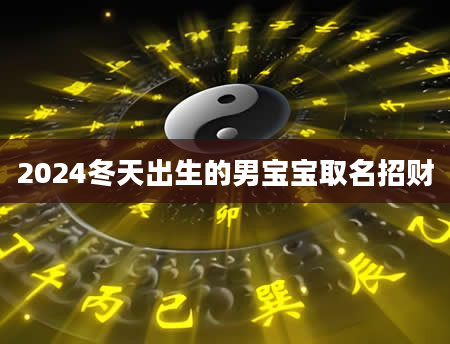 2024冬天出生的男宝宝取名招财