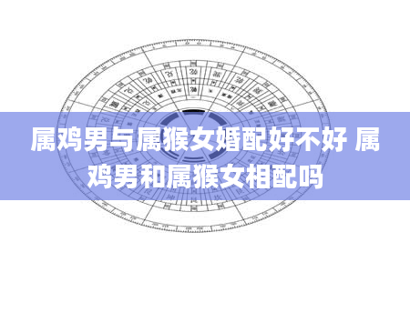 属鸡男与属猴女婚配好不好 属鸡男和属猴女相配吗