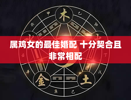 属鸡女的最佳婚配 十分契合且非常相配
