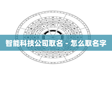 智能科技公司取名 - 怎么取名字