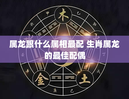 属龙跟什么属相最配 生肖属龙的最佳配偶