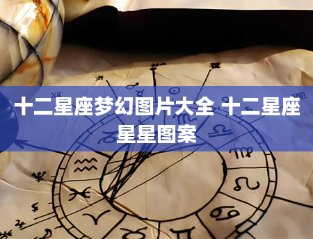 十二星座梦幻图片大全 十二星座星星图案