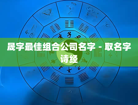 晟字最佳组合公司名字 - 取名字诗经