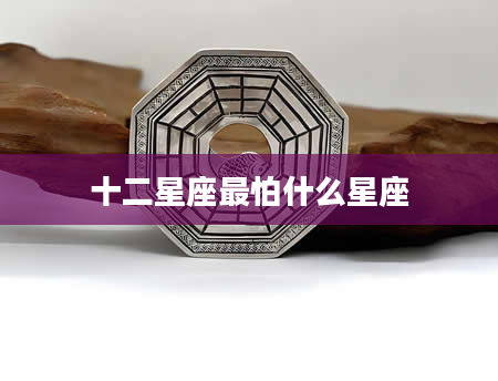 十二星座最怕什么星座