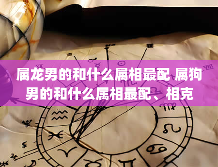 属龙男的和什么属相最配 属狗男的和什么属相最配、相克