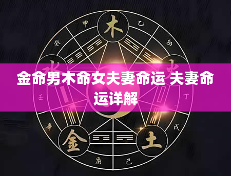 金命男木命女夫妻命运 夫妻命运详解