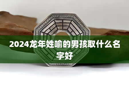 2024龙年姓喻的男孩取什么名字好