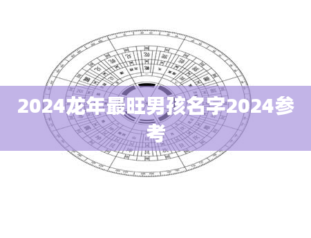 2024龙年最旺男孩名字2024参考