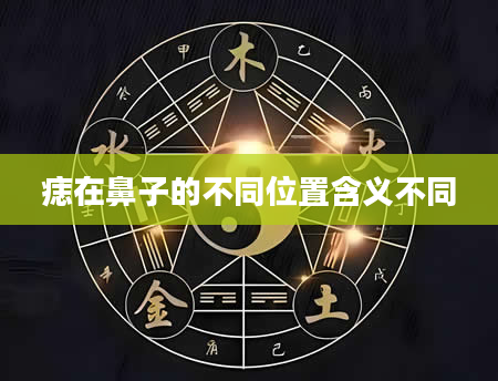 痣在鼻子的不同位置含义不同