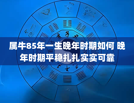 属牛85年一生晚年时期如何 晚年时期平稳扎扎实实可靠