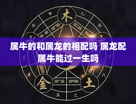 属牛的和属龙的相配吗 属龙配属牛能过一生吗
