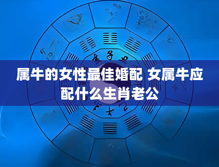 属牛的女性最佳婚配 女属牛应配什么生肖老公