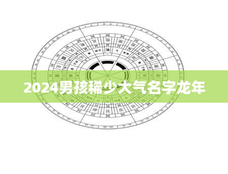 2024男孩稀少大气名字龙年