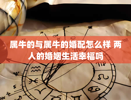 属牛的与属牛的婚配怎么样 两人的婚姻生活幸福吗