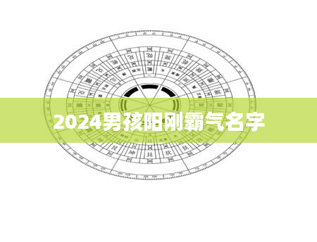 2024男孩阳刚霸气名字