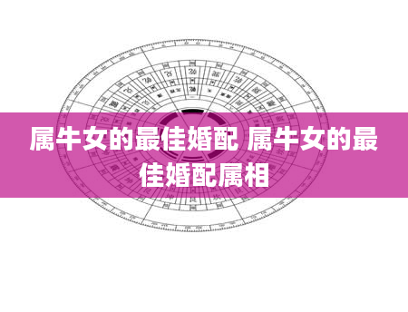 属牛女的最佳婚配 属牛女的最佳婚配属相
