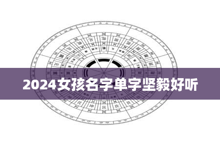 2024女孩名字单字坚毅好听